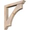 Ekena Millwork Westlake Traditional Smooth Bracket w/ Offset Brace, Douglas Fir, 5 1/2"W x 36"D x 36"H BKT0604X36X36WTL01SDF - alternate 1